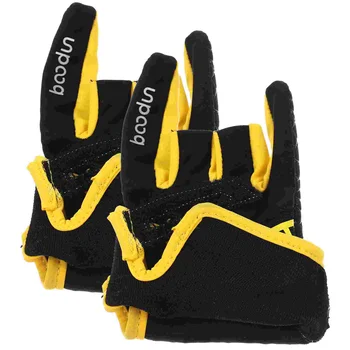 1 пара силиконовых перчаток для боулинга, профессиональные эластичные дышащие термальные перчатки - Размер S / M (желтый)
