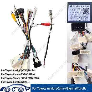 (10 упаковок) Автомобильный 16-контактный адаптер жгута проводов Canbus Box декодер Android-радио Кабель питания для Toyota Camry RZ-FT01