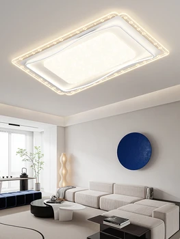 2023 Современный светодиодный потолочный светильник используется для столовой, спальни, фойе, кухни, белого света, 3-цветного украшения лампы с дистанционным управлением