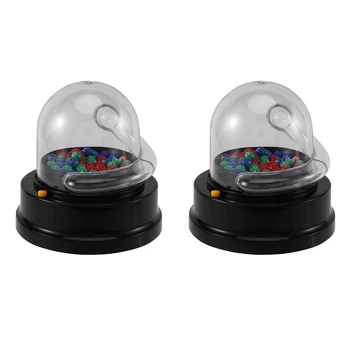 2X Электрическая машина для подбора номеров игрушек для Счастливой Лотереи Мини-лотерейные игры Shake Lucky Ball Настольная игра для вечеринок