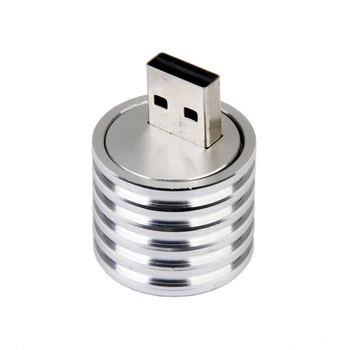 3X Алюминиевая светодиодная лампа USB мощностью 3 Вт, розетка для прожектора, фонарик белого света