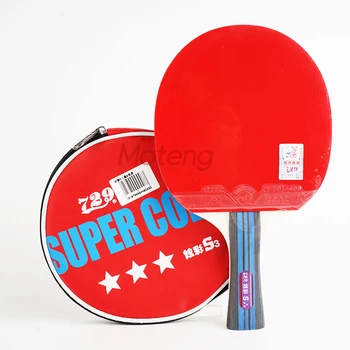 729 Ракетка для настольного тенниса Friendship Super Color 3 звезды Профессиональная оригинальная ракетка для пинг-понга bat paddle в комплекте с сумкой