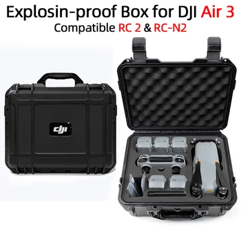 Air 3 Сумка для Хранения DJI RC 2/RC N2 Портативный Чехол Большого Размера Secure Fly More Set Box для Аксессуаров Дрона DJI Air 3