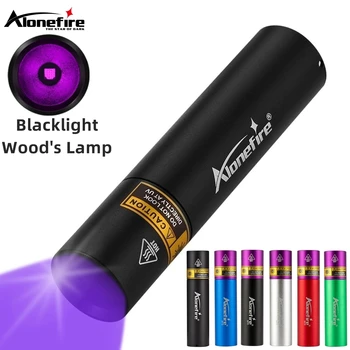 Blacklight УФ-фонарик 3 ВТ 365нм, USB Перезаряжаемая лампа Вуда, фонарик, Моча домашних животных, Опоясывающий лишай, Денежная руда, лампа для обнаружения скорпионов