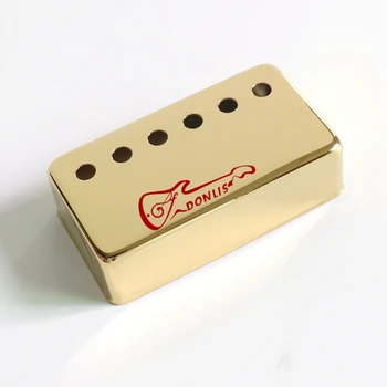 Donlis Высотой 19,2 мм, золотистый латунный звукосниматель Humbucker LP для гитары, чехол для звукоснимателя ручной работы, материал деталей