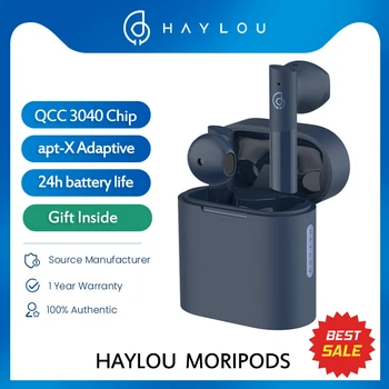 HAYLOU MoriPods Беспроводные наушники Qualcomm QCC3040 Hi-Fi TWS Bluetooth V5.2 Apt Адаптивный AAC 4 Микрофона С шумоподавлением