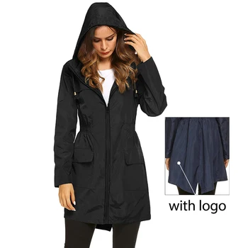 Lu С логотипом, Осенне-зимняя Свободная Длинная повседневная куртка с капюшоном, женская ветрозащитная верхняя одежда для альпинизма на открытом воздухе, модное пальто в уличном стиле
