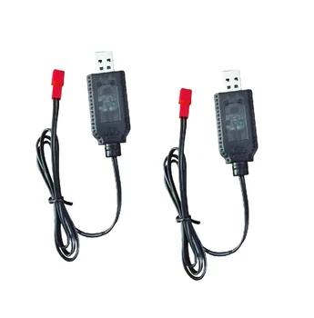 USB зарядное устройство с разъемом JST для аккумуляторной батареи 6,0 В Ni-CD/Ni-MH 2шт