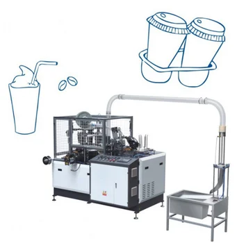 YG Китайская Автоматическая машина для изготовления бумажных стаканчиков с двойными стенками, одобренная CE, Быстрая линия для формования бумаги для 3D-стаканчиков емкостью 16 унций, производитель