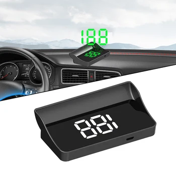 Автомобильный проектор HUD на лобовое стекло, дисплей КМ / Ч, цифровой спидометр GPS для грузовика, внедорожника, мотоцикла, аксессуары для автомобильной электроники