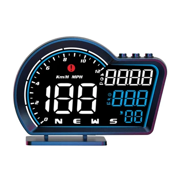 Автомобильный Цифровой GPS Speedo HD Auto Smart Speedometer с Часами Цифровой Измеритель Скорости Пробега Автомобильный Цифровой HUD для Электродвигателя грузовика