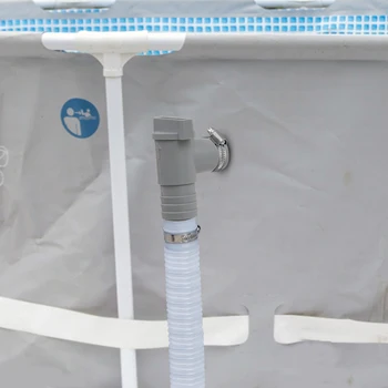 Адаптер насоса-фильтра для бассейна из ПВХ, прочный 32-мм Плунжерный клапан включения / выключения бассейна, Герметичная замена деталей наружного оборудования