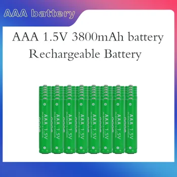 Батарея AAA 1,5 В перезаряжаемая батарея AAA 3800 мАч AAA 1,5 В Новая щелочная аккумуляторная батарея для светодиодной игрушки MP3 с длительным сроком службы