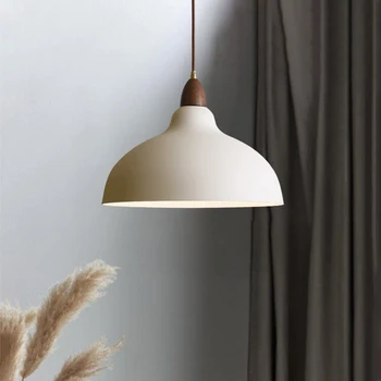 Белая Подвесная Лампа E27 Для Обеденного Стола Светильники Для Спальни Современные Черные Подвесные Светильники E27 LED Loft Hanglamp
