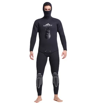 Водолазный костюм Эластичный Плавание Серфинг 5 мм Неопреновый гидрокостюм Мужской Костюм-двойка Полный боди Подводное плавание Каякинг Спортивная одежда