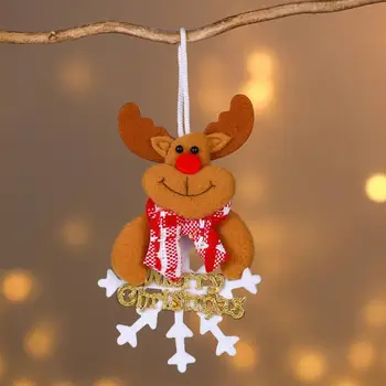 Высококачественное подвесное украшение для рождественской ткани, подвесное украшение, Очаровательная табличка с буквами в виде снежинки, праздничная Рождественская елка