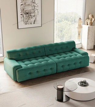 Диван вилла в итальянском стиле в гостиной, современный двухместный и трехместный, ретро-стиль, тканевый диван в спокойном стиле
