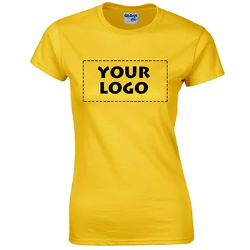 Женские однотонные футболки с логотипом на заказ, уличная одежда с круглым вырезом и коротким рукавом, повседневная мода, женские топы, Свободная Прямая одежда