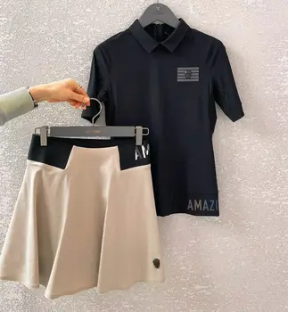 Женские рубашки для гольфа 2023 Лето Унисекс, стиль пары, женская футболка с коротким рукавом, спортивные топы для гольфа, дизайн наполовину на молнии сзади