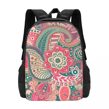 Картина Цветок Простой Стильный студенческий школьный рюкзак Водонепроницаемый Большой емкости Повседневный рюкзак для путешествий Рюкзак для ноутбука