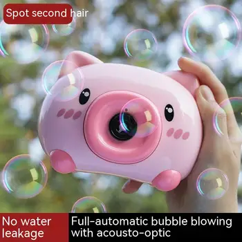 Машина для выдувания пузырей знаменитостей из Интернета Tiktok Той же модели Girl Heart Piglet Camera Gatlin Детские игрушки Электрические