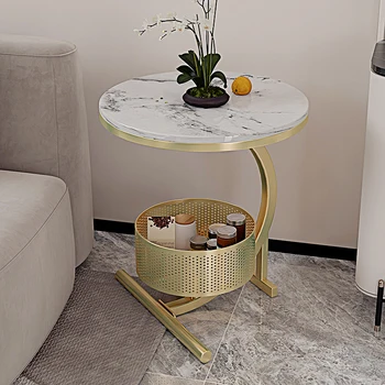 Металлический приставной столик в скандинавском стиле, органайзер для спальни, роскошные простые журнальные столики для хранения промышленной мебели Kaffee Tische для гостиной