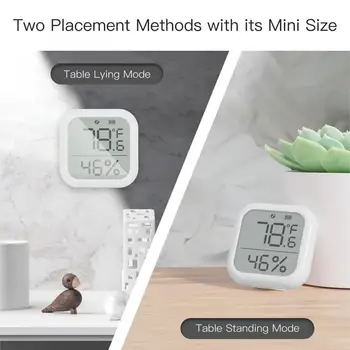 Мини-датчик температуры В помещении, Гигрометр, термометр, приложение Tuya Smart Zigbee Smart Life, датчик дистанционного управления, датчик Tuya