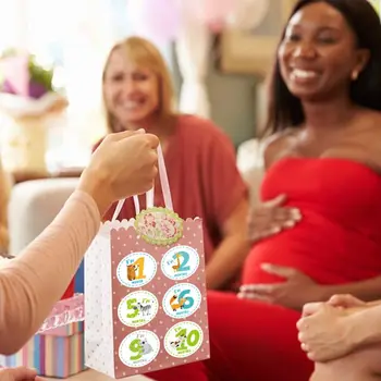 Мультяшные наклейки Baby Monthly, наклейки Baby Milestone, нейтральные в гендерном отношении