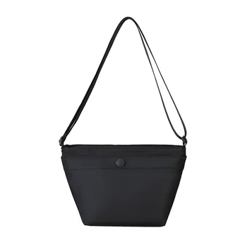 Новая Корейская простая маленькая сумка через плечо для женщин, универсальная сумка через плечо из ткани Оксфорд, унисекс, универсальная повседневная сумка-мешок в стиле харадзюку