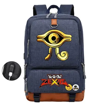 Новое аниме Yu-Gi-Ho Для мальчиков и девочек, Детские сумки для школьных книг, Женский USB-рюкзак для подростков, Мужской рюкзак для ноутбука, студенческий рюкзак для путешествий