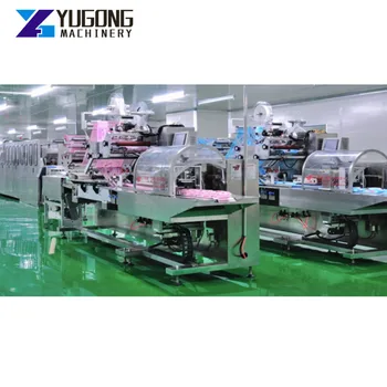Оборудование для производства детских влажных салфеток YUGONG Автоматическая машина для упаковки влажных салфеток Линия по производству оборудования для производства нетканых влажных салфеток