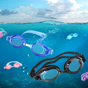 Оптические очки для плавания Близорукие Очки для плавания Мужчины Женщины Близорукость Затычка для ушей в бассейне Водонепроницаемые Очки для плавания с защитой от тумана и ультрафиолета