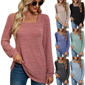Плиссированная блузка для беременных, футболка с длинным рукавом, Весна-осень, повседневная женская одежда, пуловер, топы, Нижняя рубашка, Плюс размер