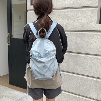 Повседневный рюкзак для женщин, школьный рюкзак для девочек-подростков, рюкзак для отдыха и путешествий, Водонепроницаемый нейлоновый рюкзак, легкая спортивная сумка