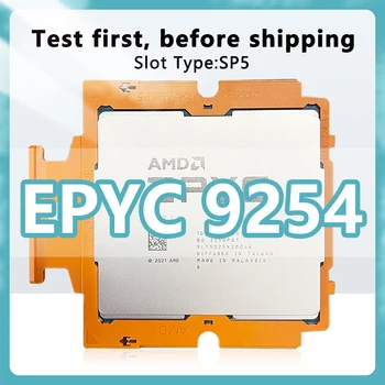 Процессор EPYC 9254 5 нм, 24 ядра, 48 потоков, 2,9 ГГц, 128 МБ, 200 Вт, процессор LGA6096 для системы рабочих станций на материнской плате 9004