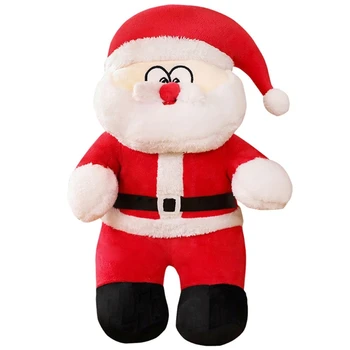 Рождественская плюшевая игрушка Санта 25-50 см, мягкая подушка с изображением животных, Мультяшная подушка, прекрасный подарок для ребенка на День рождения, домашний подарок