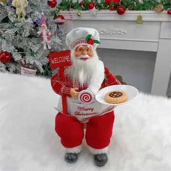 Рождественские акценты для дома, пользующиеся спросом, Сделают ваш дом веселым и ярким, очаровательный шеф-повар Санта-Клаус, праздничный шеф-повар Санта-Клаус В тренде