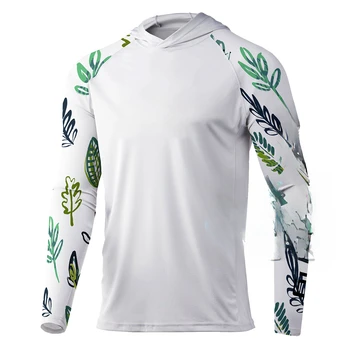 Рубашка для рыбалки, белые мужские рубашки для рыбалки с длинным рукавом, солнцезащитные дышащие топы для рыбалки, одежда для рыбалки с защитой от ультрафиолета