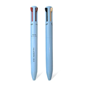Ручка для макияжа 4-В-1, подкрашивающая ручка, карандаш для бровей, Водостойкая, 4 цвета, многофункциональная ручка для макияжа, бьюти-ручка