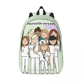 Рюкзак для мальчиков и девочек, школьная сумка для студентов, Enfermera En Apuros, Аптечка для врачей, медсестер, рюкзак для здоровья, сумка для дошкольного начального образования