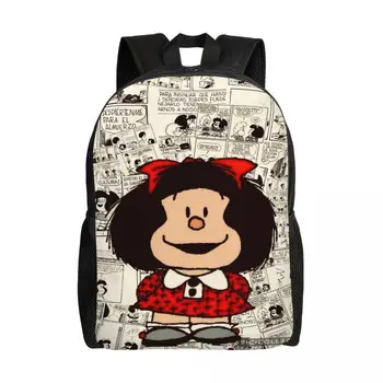 Рюкзак с аниме Mafalda Для мужчин и женщин, школьный рюкзак для ноутбука, сумки для студентов колледжа