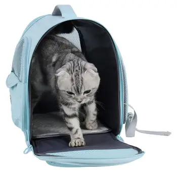 Рюкзаки-переноски для кошек Рюкзак для котенка с вентиляционными отверстиями Портативная сумка для щенков для путешествий, пеших прогулок, легкого и просторного домашнего животного на открытом воздухе