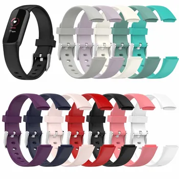 Силиконовый Браслет Браслет Поддерживают Высокое Качество Деталей Smartwatch Поддержка Для Fitbit Люкс Замена Часы Аксессуары