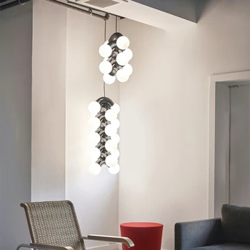 Современная стеклянная люстра для домашнего декора гостиной Подвесной светильник Nordic Ins Тип Люстры Осветительный прибор