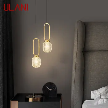 Современный латунный подвесной светильник ULANI, подвесной светильник из золотой меди, креативный декоративный светильник для дома, гостиной, спальни