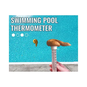 Термометр для летнего бассейна с какашками, Забавный термометр для бассейна, плавающий термометр для бассейна с какашками и термометр для джакузи