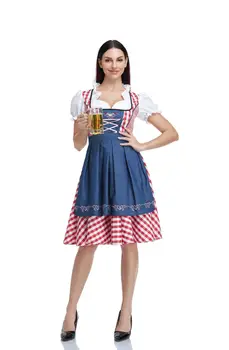 Традиционный костюм Баварии на Октоберфест, женское платье, Пивная часть, французская Девка, Девушка, Горничная таверны, Модные платья-футляры