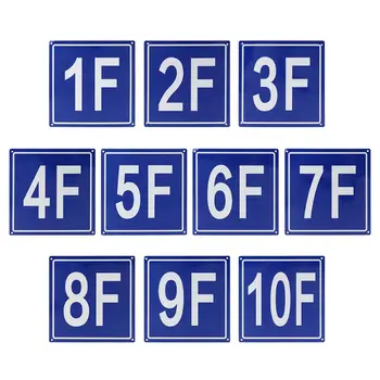Указатели номера этажа OFBK Алюминиевые указатели от 1F до 10F для школы Офиса отеля больницы