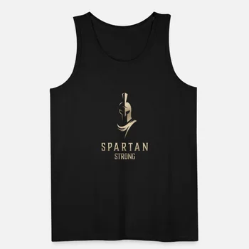 Шлем Sparta Gladiator Spartan Strong Тренажерный зал, жилет для фитнеса, рубашка из 100% хлопка с круглым вырезом, мужская майка для отдыха на открытом воздухе
